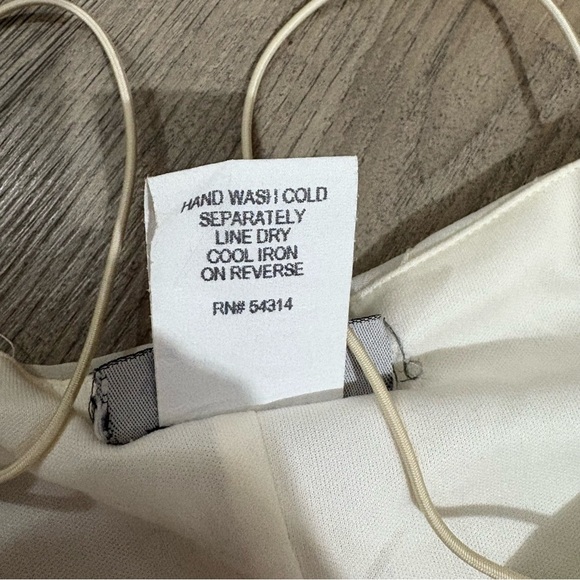 B Darlin Asymmetrical Mermaid Midi Dress Sz 1/2 White Sequin Bridal Fairy - Picture 14 of 14